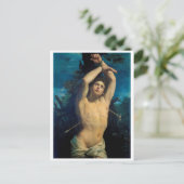 Saint Sebastian (St. Sebastian), Guido Reni Briefkaart (Staand voorkant)