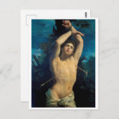 Saint Sebastian (St. Sebastian), Guido Reni Briefkaart (Voorkant / Achterkant)