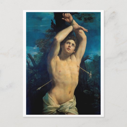 Saint Sebastian (St. Sebastian), Guido Reni Briefkaart (Voorkant)