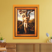 SAINT SEBASTIAN Stretted Canvas Print (Insitu (Woonkamer))