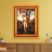 SAINT SEBASTIAN Stretted Canvas Print (Insitu (Woonkamer))