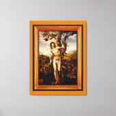 SAINT SEBASTIAN Stretted Canvas Print (Voorkant)