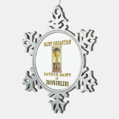 SAINT SEBASTIAN TIN SNEEUWVLOK ORNAMENT (Rechts)
