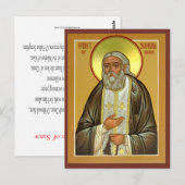 Saint Seraphim of Sarov Prayer Card Briefkaart (Voorkant / Achterkant)