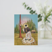 Saint Seraphim of Sarov Prayer Card Briefkaart (Staand voorkant)