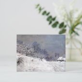 Saint-Simeon-Boerderij in de Winter-Claude Monet Briefkaart (Staand voorkant)