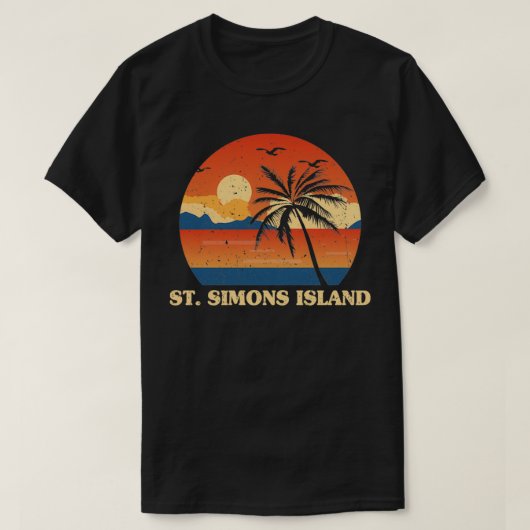 Saint Simons Island Georgia T-shirt (Design voorkant)