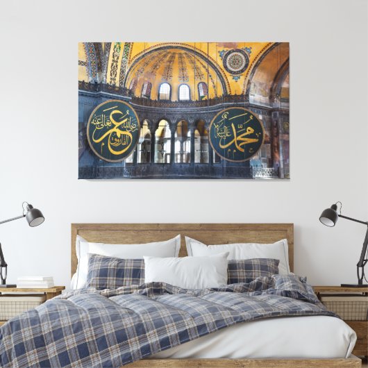 Saint Sofia mosque Canvas Afdruk (Insitu (Slaapkamer))