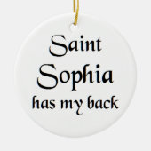 saint sophia coffee mug keramisch ornament (Voorkant)