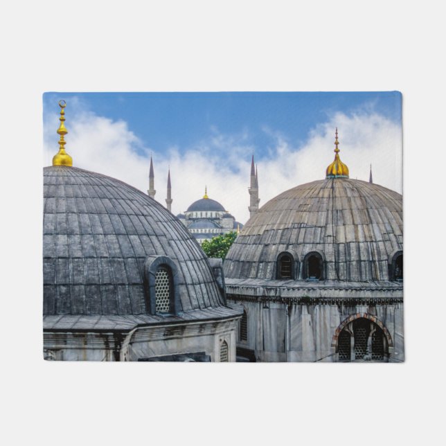 Saint Sophie Cathedral en Blue Mosque - Istanbul Deurmat (Voorkant)
