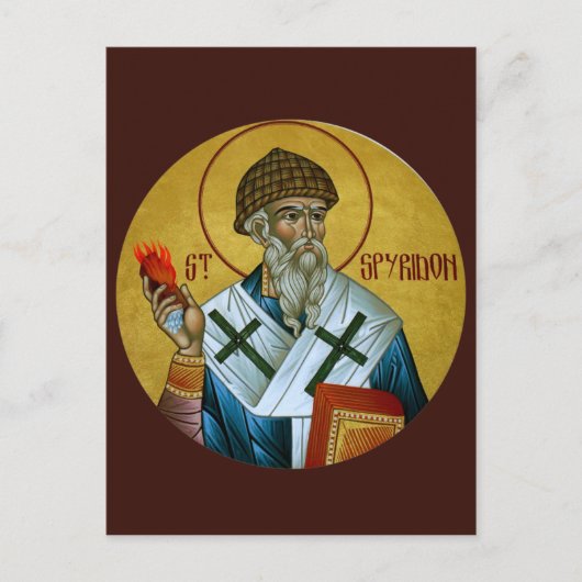 Saint Spyridon Prayer-kaart Briefkaart (Voorkant)