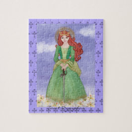 Saint St. Dymphna Jigzaag Puzzle Gift Legpuzzel