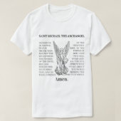 Saint St Michael Prayer T-shirt (Design voorkant)