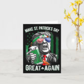 Saint St Patrick's Dag Opnieuw Geweldig Grappig Tr Kaart (Gele Bloem)