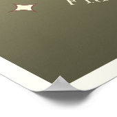 Saint St Tropez France Côte d'Azur elegant goud Poster (Hoek)