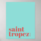 Saint St. Tropez Frankrijk modern stad Poster (Voorkant)