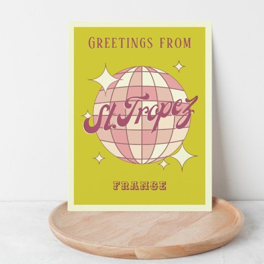 Saint St Tropez Frankrijk retro Briefkaart