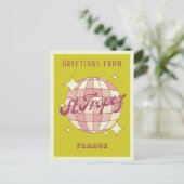 Saint St Tropez Frankrijk retro Briefkaart (Staand voorkant)