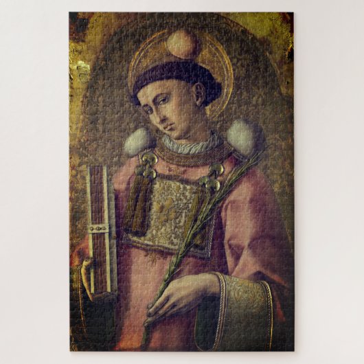 Saint Stephen (van Carlo Crivelli, 1476) Legpuzzel (Verticaal)
