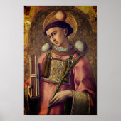 Saint Stephen (van Carlo Crivelli, 1476) Poster (Voorkant)