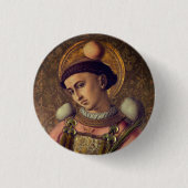 Saint Stephen (van Carlo Crivelli, 1476) Ronde Button 3,2 Cm (Voorkant)