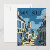 Saint-Suliac Frankrijk Briefkaart (Voorkant / Achterkant)