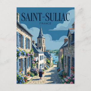 Saint-Suliac Frankrijk Briefkaart