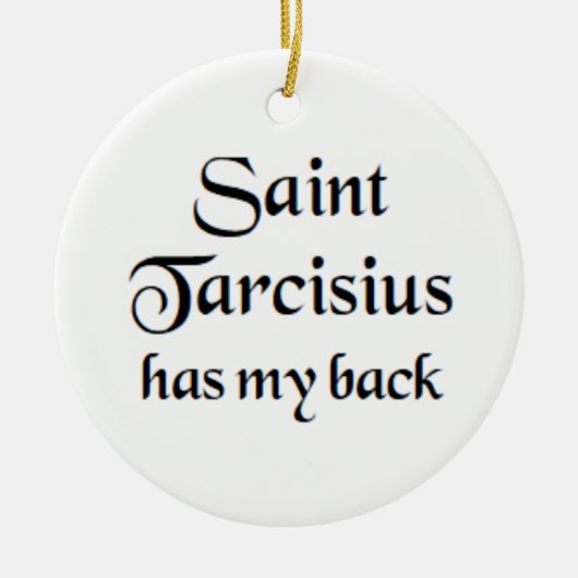 saint tarcisius keramisch ornament (Voorkant)