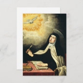 Saint Teresa van Avila Bedankkaart (Voorkant / Achterkant)
