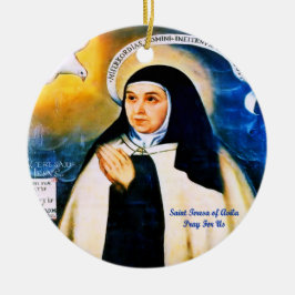 Saint Teresa van Avila Keramisch Ornament