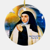 Saint Teresa van Avila Keramisch Ornament (Achterkant)