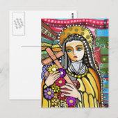 Saint Teresa van Jezus Briefkaart (Voorkant / Achterkant)