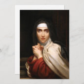 Saint Teresa van Jezus Feestdagenkaart (Voorkant / Achterkant)