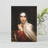 Saint Teresa van Jezus Feestdagenkaart (Staand voorkant)