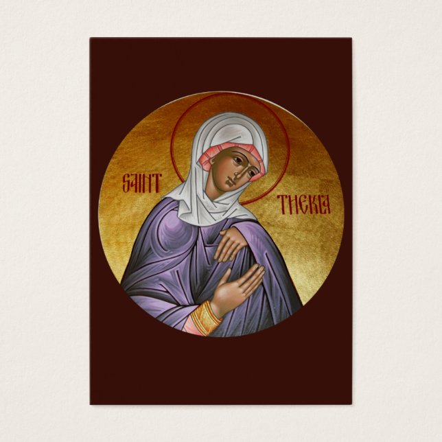 Saint Thekla Mini-Prayer Kaart (Voorkant)