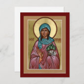Saint Theodora van Vasta Prayer Kaart (Voorkant / Achterkant)