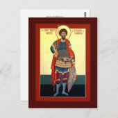 Saint Theodore Prayer-kaart Briefkaart (Voorkant / Achterkant)