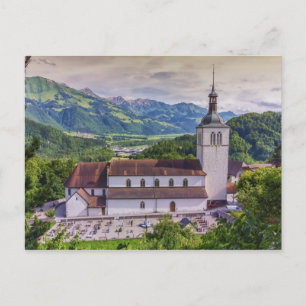 Saint-Theodule parish, Gruyeres, Zwitserland Briefkaart