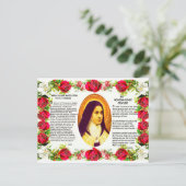Saint Therese de kleine bloem van Jezus Briefkaart (Staand voorkant)