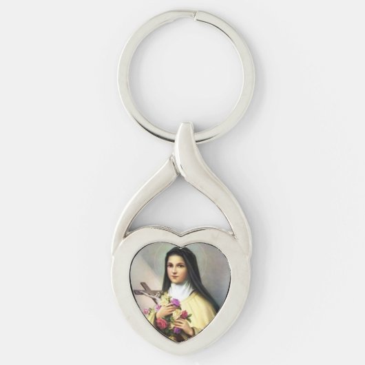 Saint Therese de Kleine Keychain van het Bloem van (Voorkant)