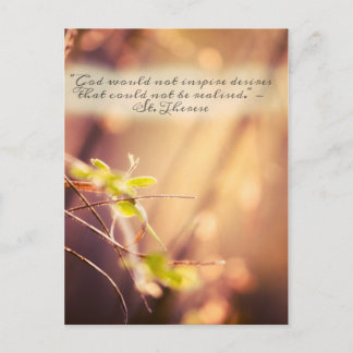 Saint Therese Desires Quote Briefkaart
