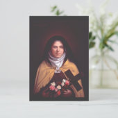 Saint Therese of Lisieux Bedankkaart (Staand voorkant)