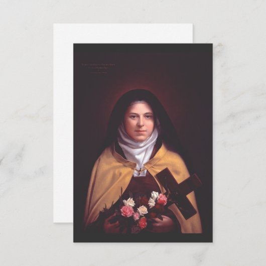 Saint Therese of Lisieux Bedankkaart (Voorkant / Achterkant)