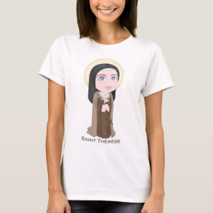 Saint Therese of Lisieux Cute katholiek T-shirt