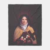 Saint Therese of Lisieux Fleece Deken (Voorkant)