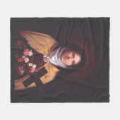 Saint Therese of Lisieux Fleece Deken (Voorkant (Horizontaal))
