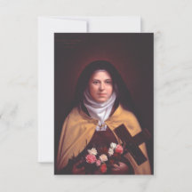 Saint Thérèse of Lisieux Holy Card