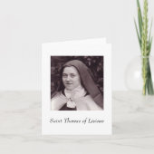 Saint Therese of Lisieux Kaart (Voorkant)