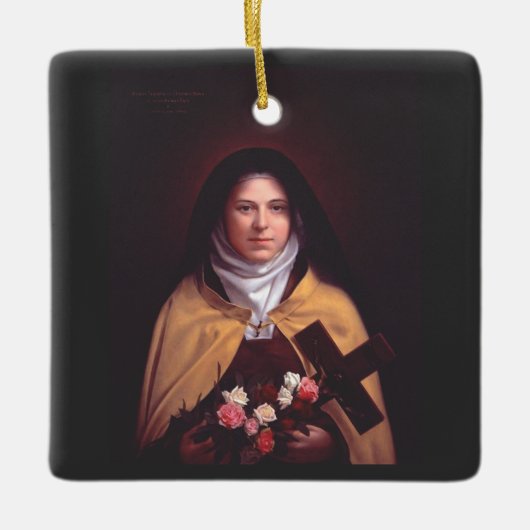 Saint Therese of Lisieux Keramisch Ornament (Voorkant)