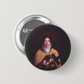 Saint Therese of Lisieux Ronde Button 5,7 Cm (Voorkant /achterkant)